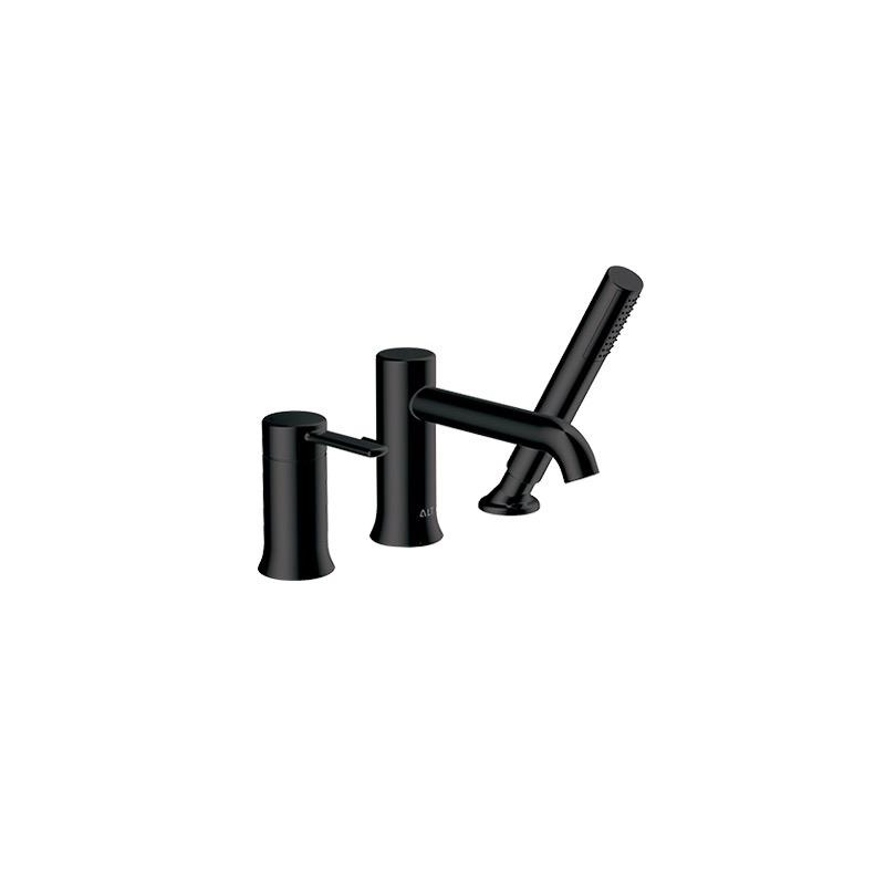 ALT 40772 Circo 3 Piece Deckmount Tub Filler With Handshower Electro Black