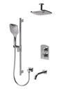 Tenzo DET33-511345-CR Delano T-Box Kit 3 Functions Thermo Chrome Finish