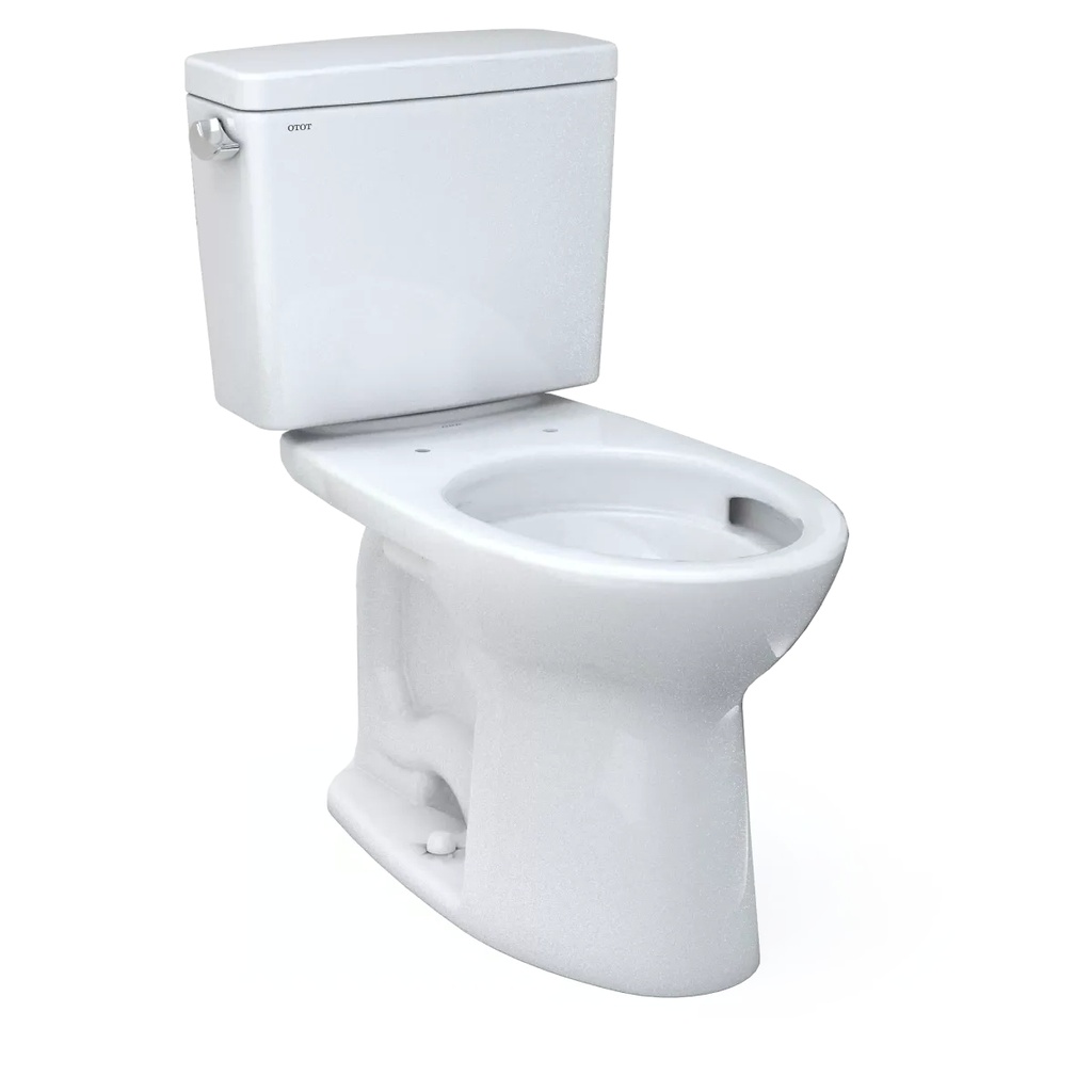 TOTO CST776CEFRG#01 Drake Two Piece Elongated Right Lever Toilet Cotton