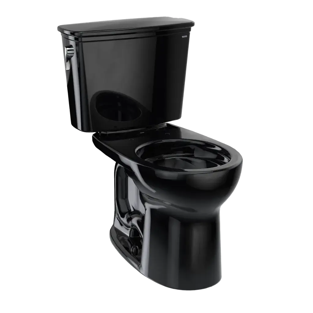 TOTO CST785CEF#51 Drake Transitional Two Piece Round Toilet Ebony