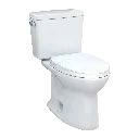 TOTO MS776124CSFG.10#01 Drake Two Piece Elongated Toilet Cotton 10" Rough-In