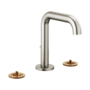 Brizo 65332LF-NKLHP Litze Widespread Lavatory Faucet Less Handles Brilliance Luxe Nickel