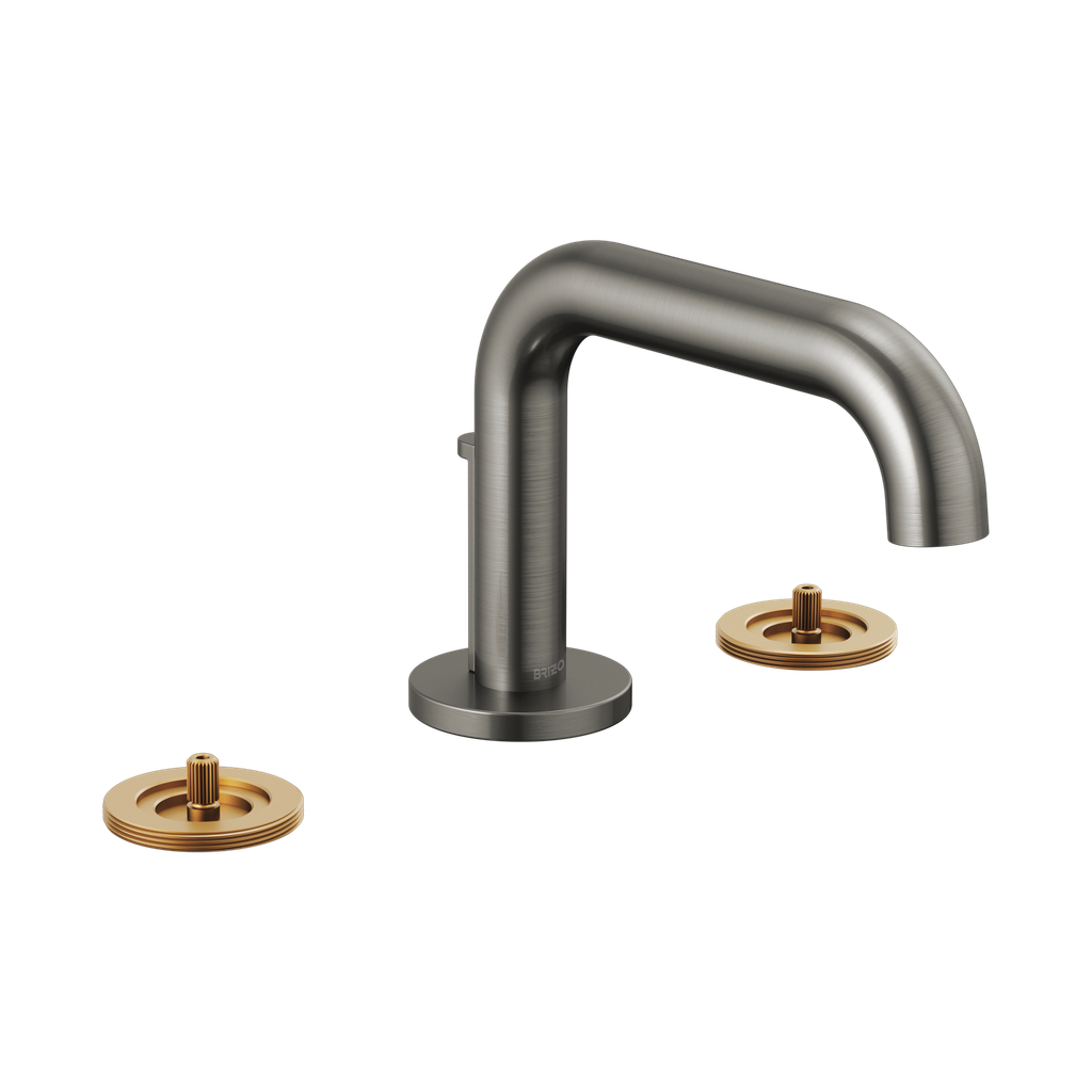 Brizo 65334LF-SLLHP-ECO Litze Widespread Lavatory Faucet Less Handles Luxe Steel