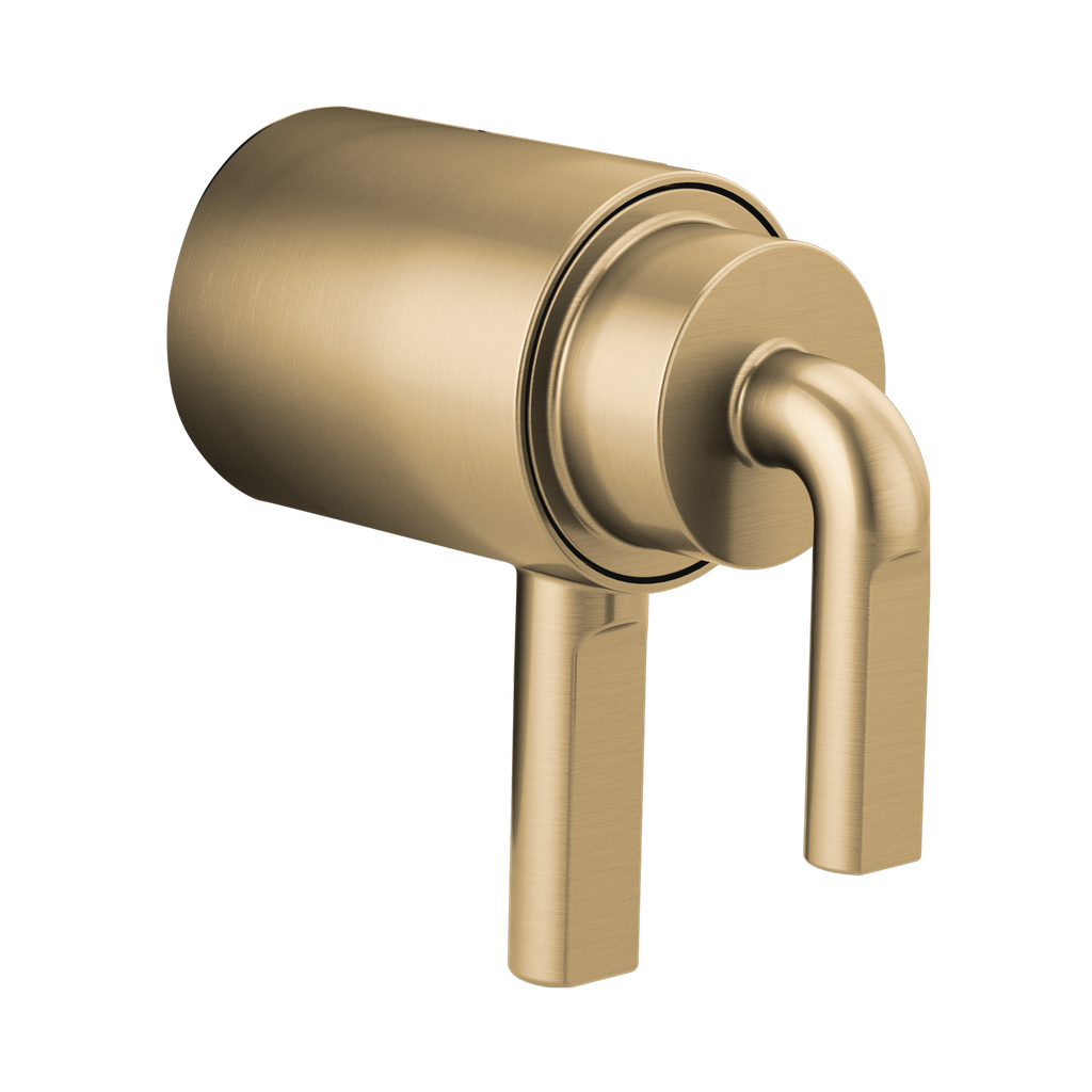 Brizo HL6039-GL Litze Thermostatic Trim Notch Lever Handle Kit Brilliance Luxe Gold