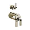 Brizo HL7539-PN Litze Thermostatic Valve With Diverter Trim Handle Kit Brilliance Polished Nickel