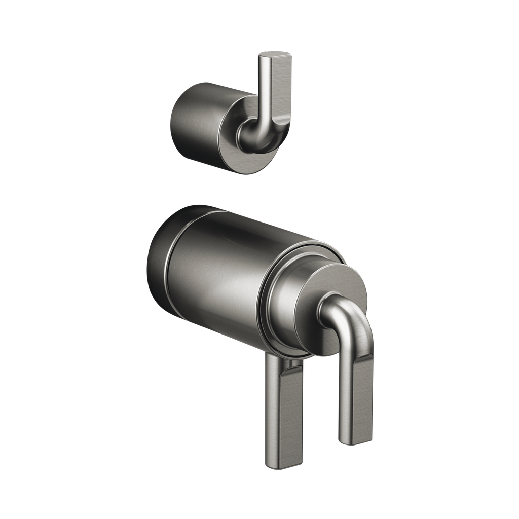 Brizo HL7539-SL Litze Thermostatic Valve With Diverter Trim Handle Kit Brilliance Luxe Steel