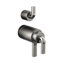 Brizo HL7539-SL Litze Thermostatic Valve With Diverter Trim Handle Kit Brilliance Luxe Steel