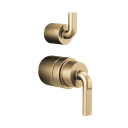 Brizo HL75P39-GL Litze Pressure Balance Valve With Diverter Trim Handle Kit Brilliance Luxe Gold