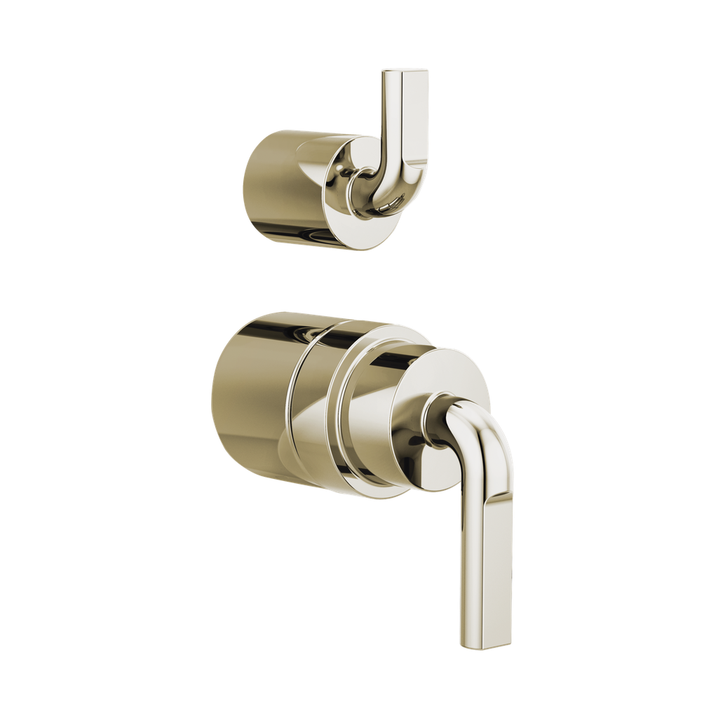 Brizo HL75P39-PN Litze Pressure Balance Valve With Diverter Trim Handle Kit Brilliance Polished Nickel