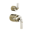 Brizo HL75P39-PN Litze Pressure Balance Valve With Diverter Trim Handle Kit Brilliance Polished Nickel
