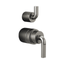 Brizo HL75P39-SL Litze Pressure Balance Valve With Diverter Trim Handle Kit Brilliance Luxe Steel