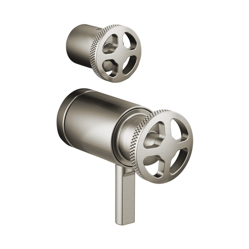 Brizo HW7532-NK Litze Thermostatic Valve With Diverter Trim Handle Kit Brilliance Luxe Nickel