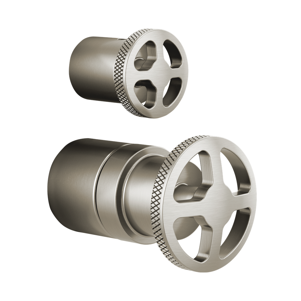 Brizo HW75P32-NK Litze Pressure Balance Valve With Diverter Trim Handle Kit Brilliance Luxe Nickel