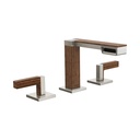 Brizo 65322LF-NKTKLHP Frank Lloyd Wright Widespread Lavatory Faucet Less Handles Luxe Nickel Wood