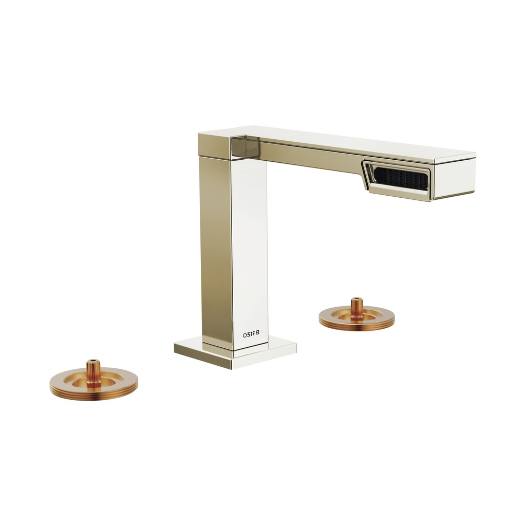 Brizo 65322LF-PNLHP Frank Lloyd Wright Widespread Lavatory Faucet Less Handles Polished Nickel