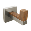 Brizo 693422-NKTK Frank Lloyd Wright Single Robe Hook Brilliance Luxe Nickel Wood