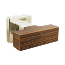 Brizo 699222-PNTK Frank Lloyd Wright Drawer Knob Brilliance Polished Nickel Wood