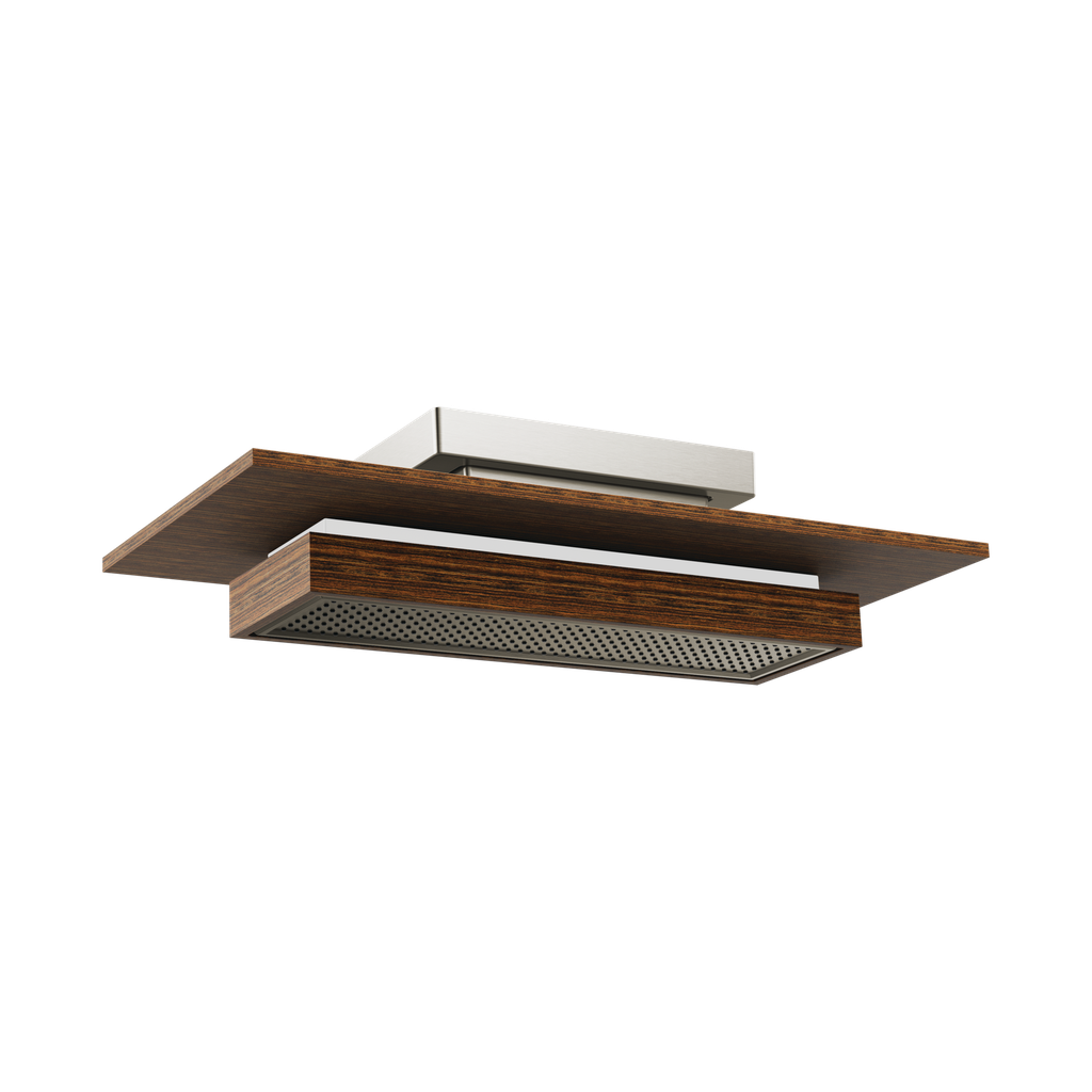Brizo 81422-NKTK-2.5 Frank Lloyd Wright Raincan 2.5 GPM Showerhead Brilliance Luxe Nickel Wood