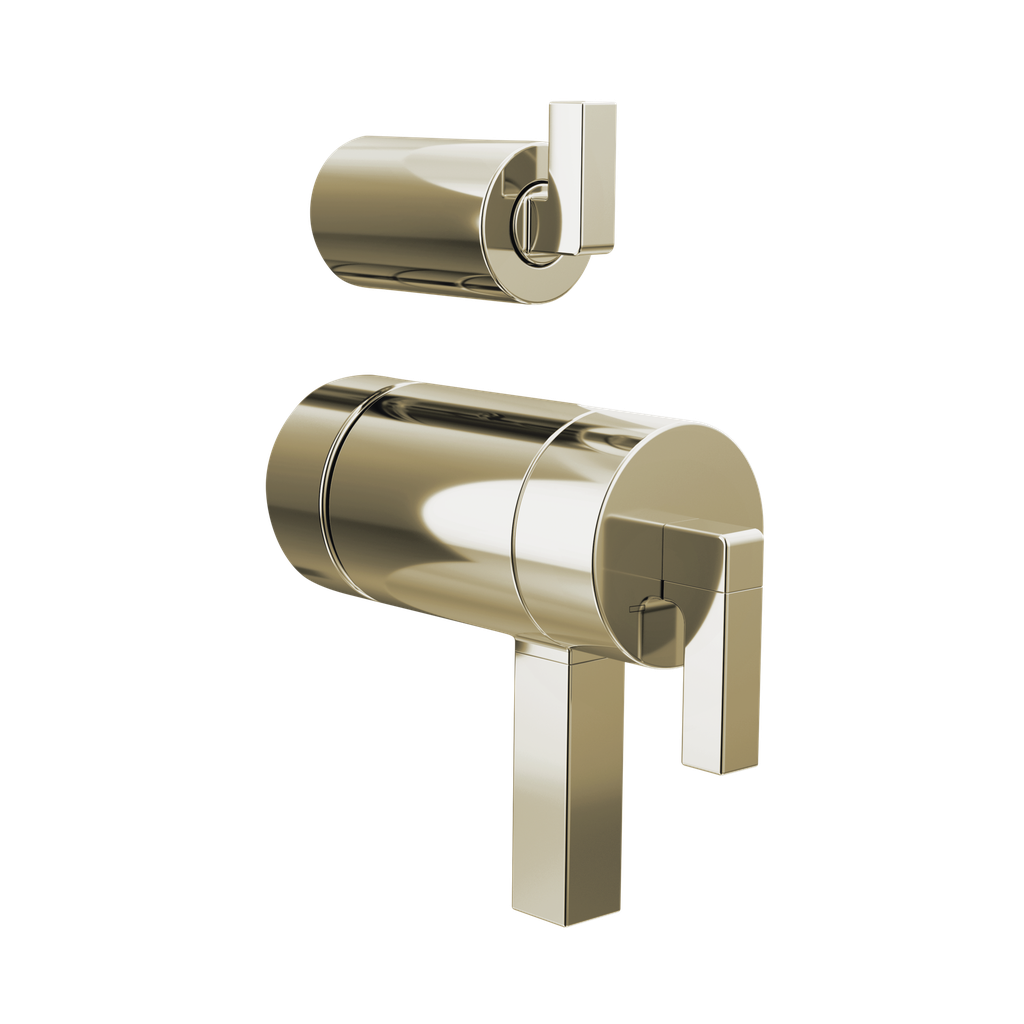 Brizo HL7522-PN Frank Lloyd Wright Integrated Diverter Trim Lever Handle Kit Brilliance Polished Nickel