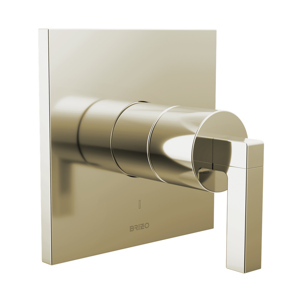 Brizo T60P022-PNLHP Frank Lloyd Wright Pressure Balance Valve Only Trim Less Handle Brilliance Polished Nickel