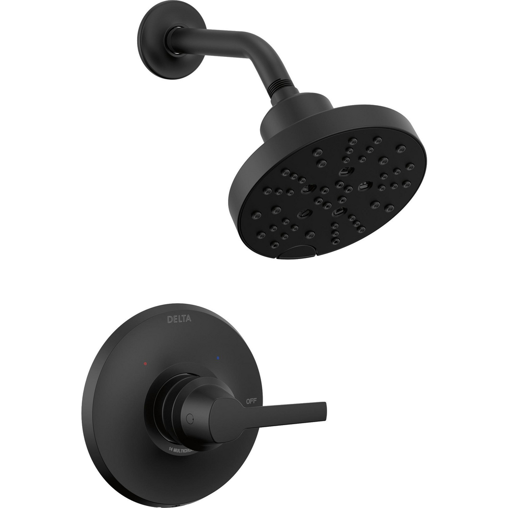 Delta T14272-BL Galeon 14 Series Shower Trim With H2Okinetic Matte Black