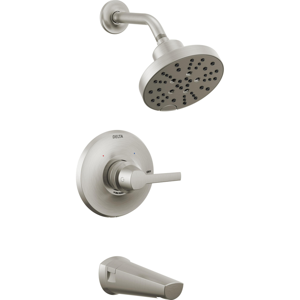 Delta T14472-SS-PR Galeon 14S Tub Shower Trim With H2Okinetic Lumicoat Stainless