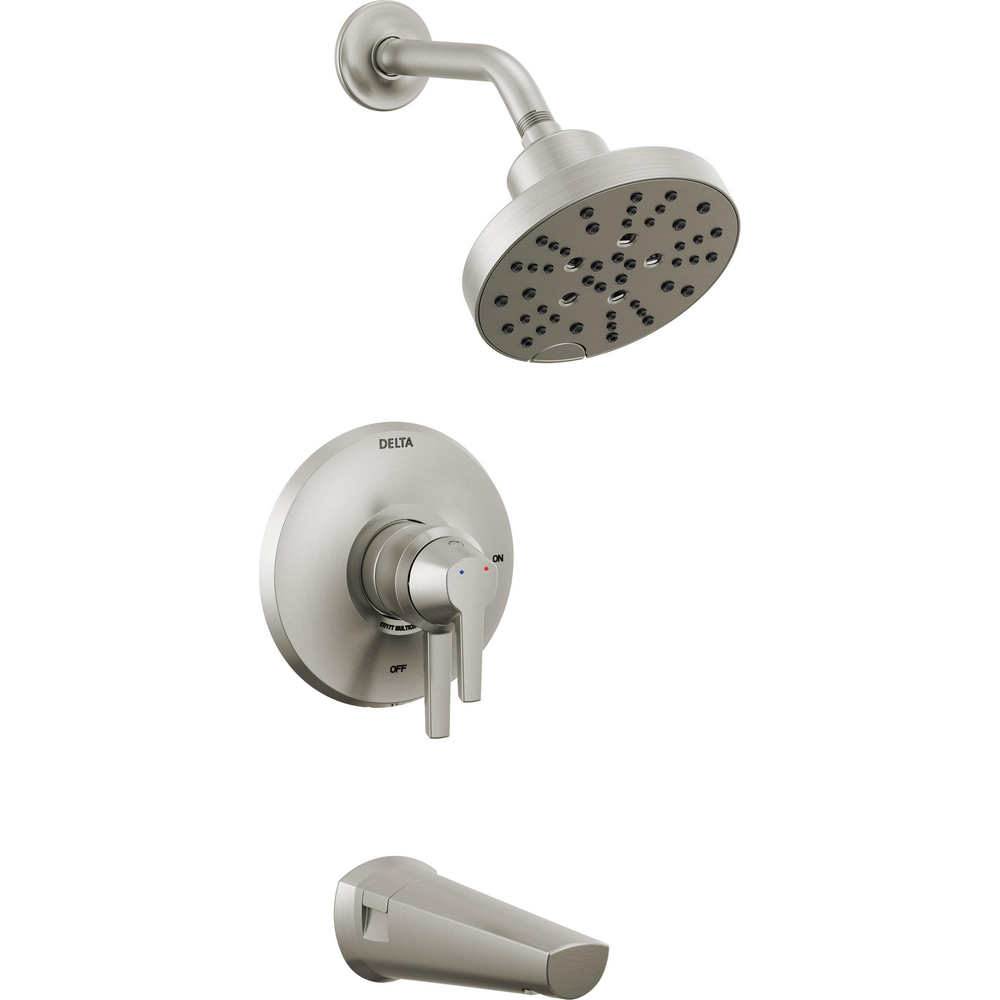 Delta T17472-SS-PR Galeon 17S Tub Shower Trim with H2OKinetic Lumicoat Stainless