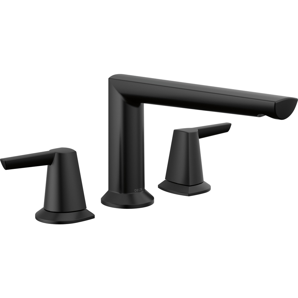 Delta T2771-BL Galeon 3-Hole Roman Tub Trim Matte Black