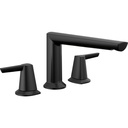 Delta T2771-BL Galeon 3-Hole Roman Tub Trim Matte Black