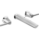 Delta T3571LF-PR-WL Galeon Two Handle Wall Mount Bathroom Faucet Lumicoat Chrome