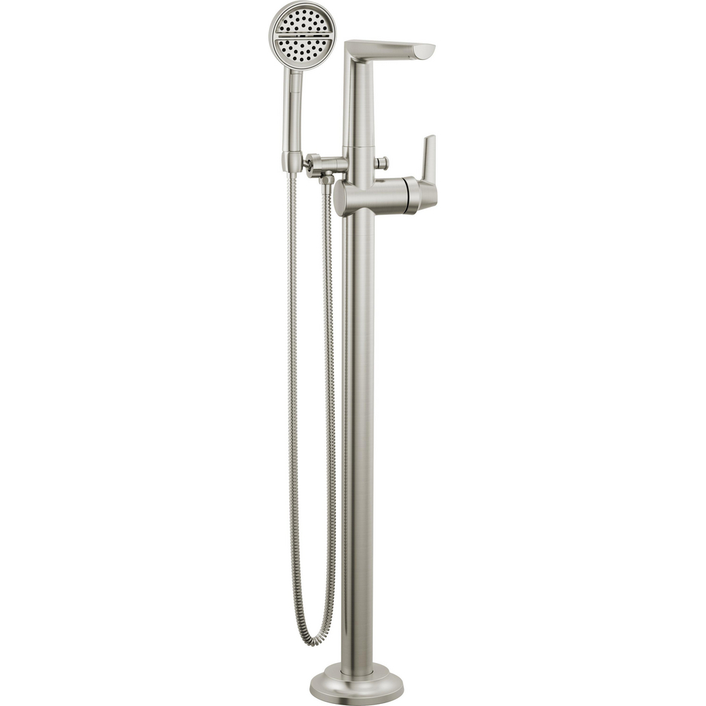 Delta T4771-SS-PR-FL Galeon Free Standing Tub Filler Lumicoat Stainless