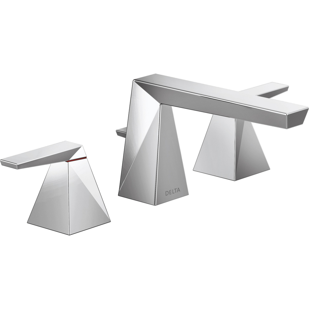 Delta 35543-PR-MPU-DST Two Handle Widespread Bathroom Faucet Lumicoat Chrome