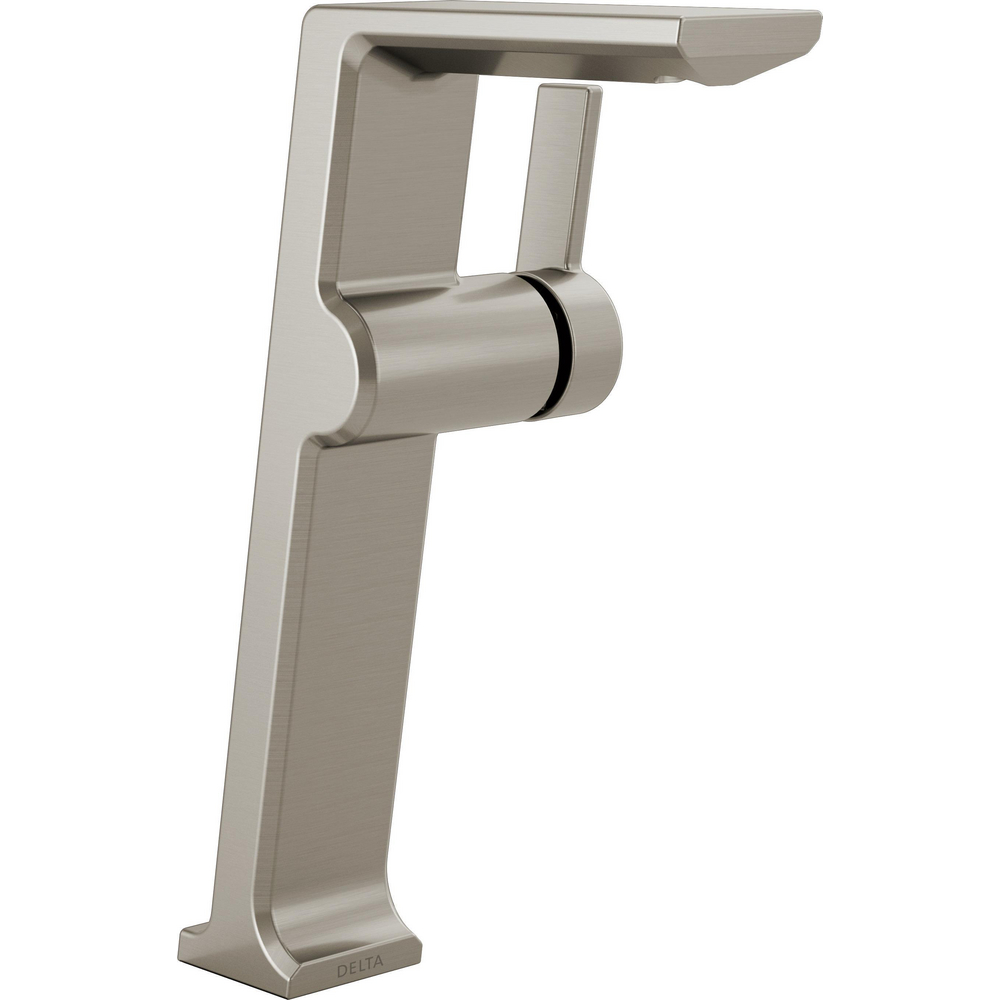 Delta 799-SS-PR-DST Pivotal Single Handle Vessel Faucet Drain Stainless