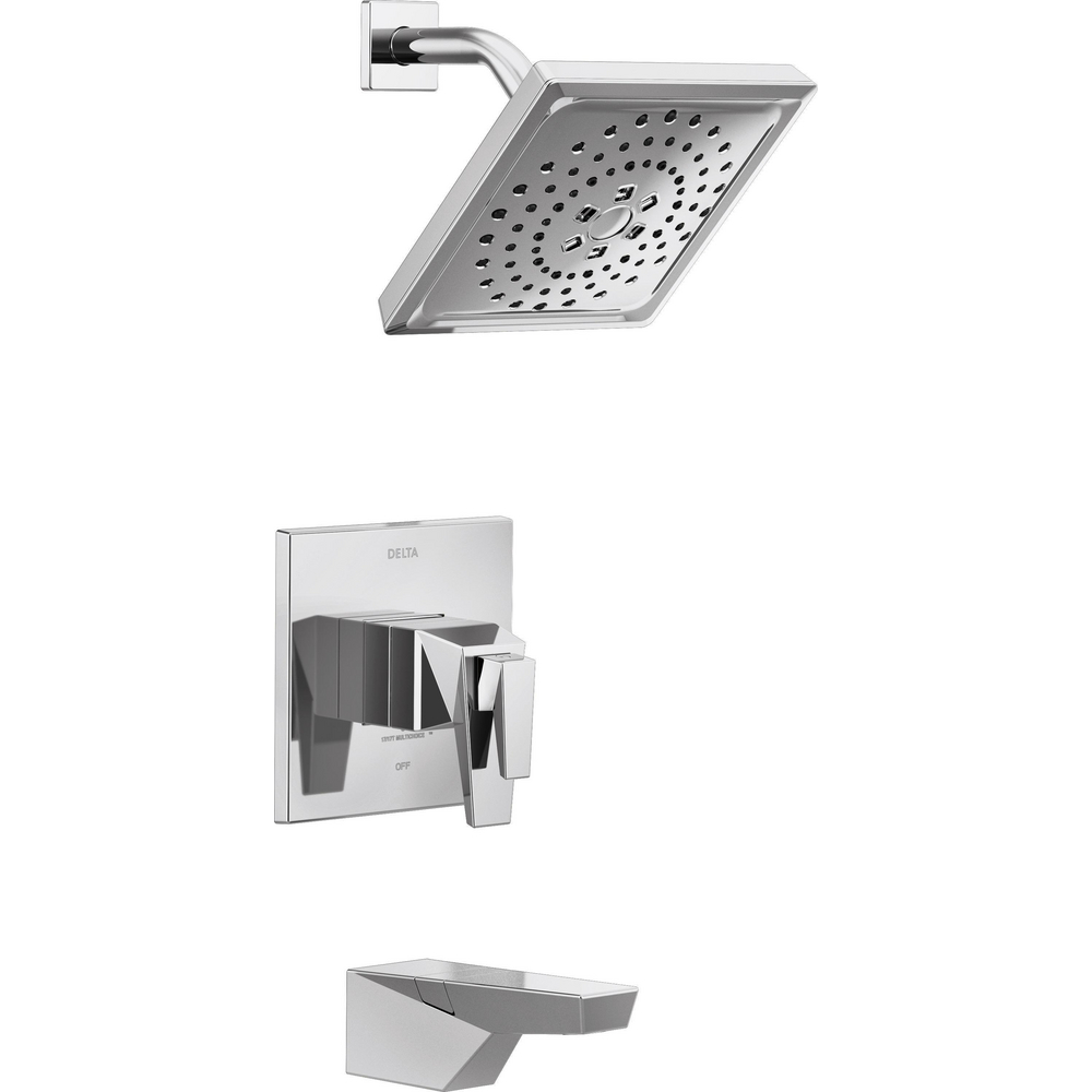 Delta T17T443-PR Trillian 17T Series H2Okinetic Tub Shower Trim Lumicoat Chrome