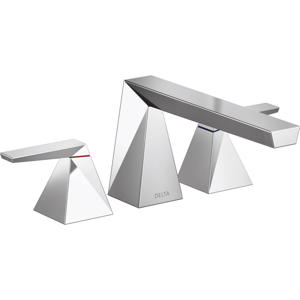 Delta T2743-PR Trillian Two-Handle Roman Tub Trim Lumicoat Chrome
