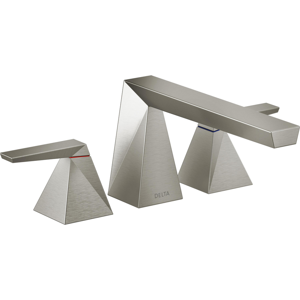 Delta T2743-SS-PR Trillian Two-Handle Roman Tub Trim Lumicoat Stainless