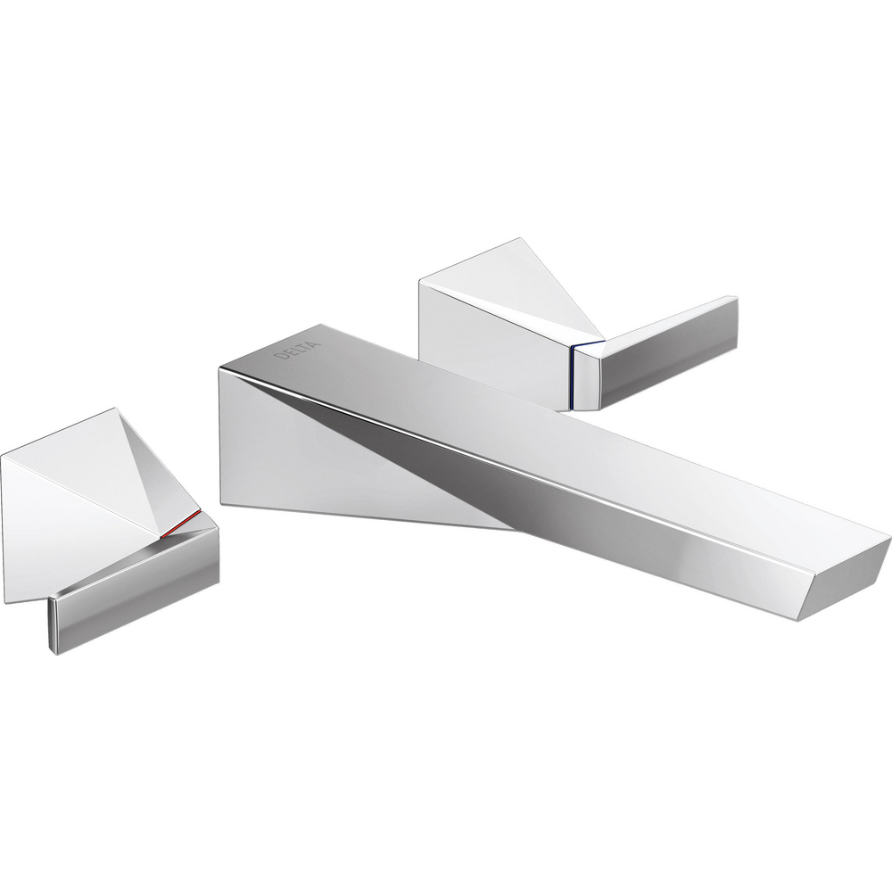 Delta T3543LF-PR-WL Trillian Wall Mount Bathroom Faucet Trim Lumicoat Chrome