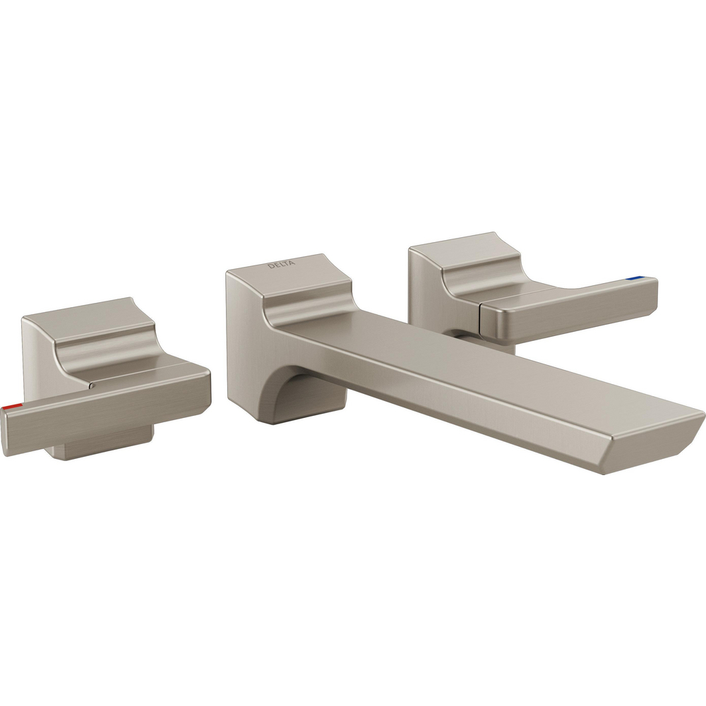 Delta T3599LF-SS-PR-WL Pivotal Two Handle Wall Mounted Faucet Trim Lumicoat Stainless