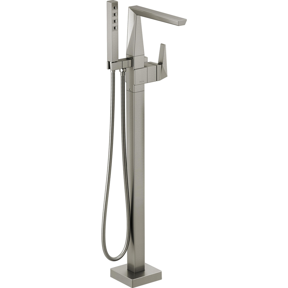 Delta T4743-SS-PR-FL Trillian Floor Mount Tub Filler Trim Lumicoat Stainless