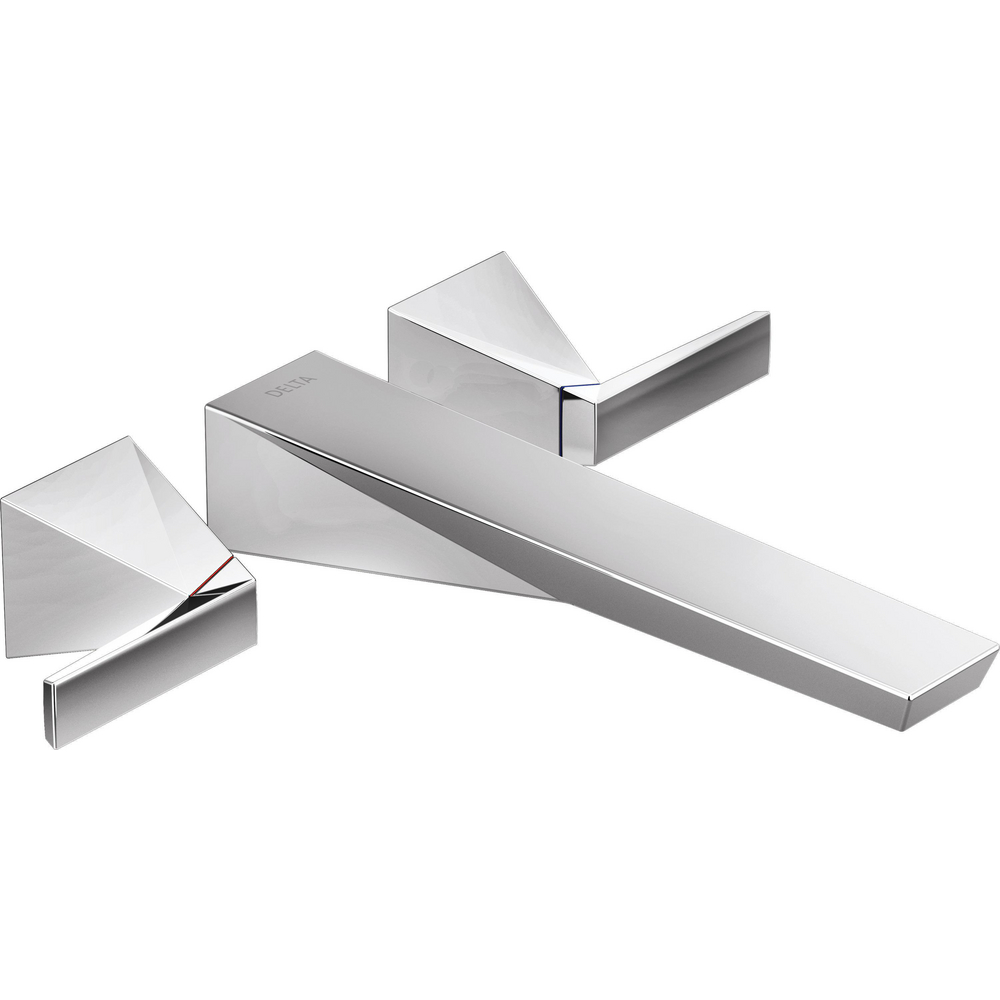 Delta T5743-PR-WL Trillian Wall Mount Tub Filler Trim Lumicoat Chrome