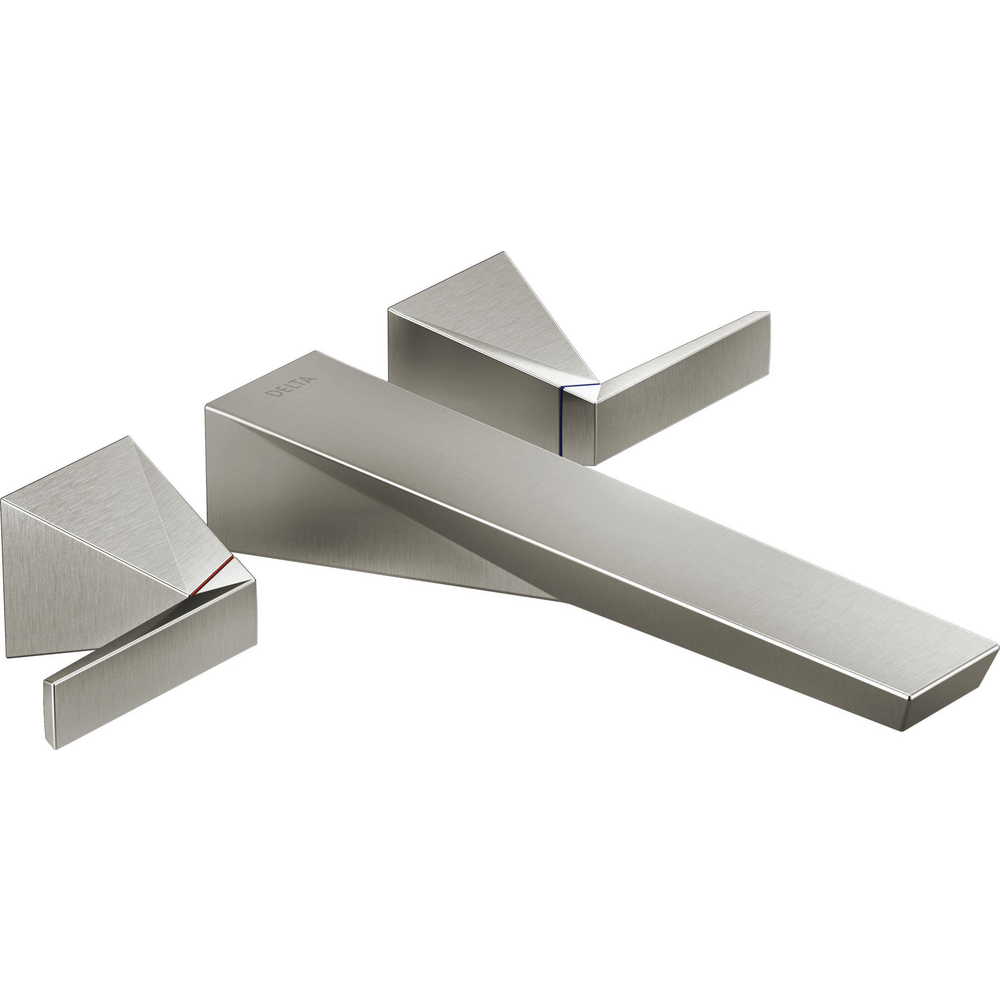 Delta T5743-SS-PR-WL Trillian Wall Mount Tub Filler Trim Lumicoat Stainless