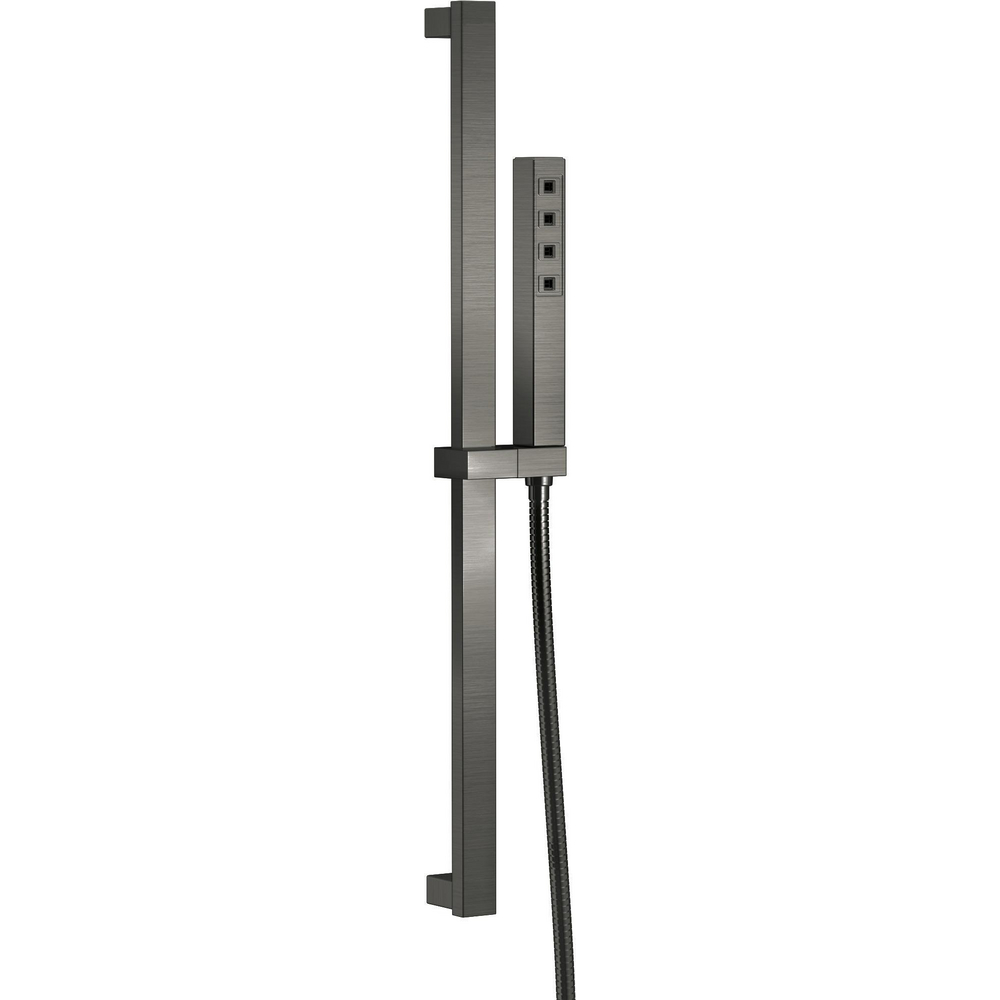 Delta 51567-KS-PR Slide Bar Hand Shower With H2Okinetic Black Stainless