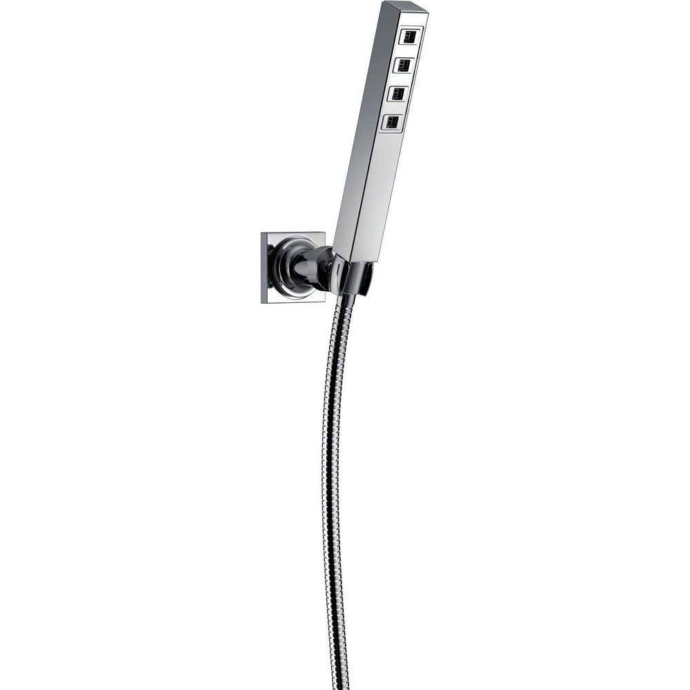 Delta 55567-PR Universal Wall Mount Hand Shower With H2Okinetic Lumicoat Chrome