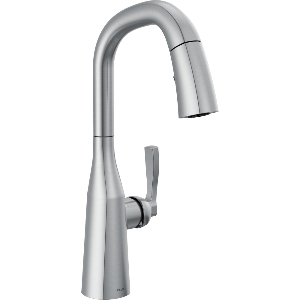 Delta 9976-AR-PR-DST Stryke Pull-Down Bar Prep Faucet Arctic Stainless