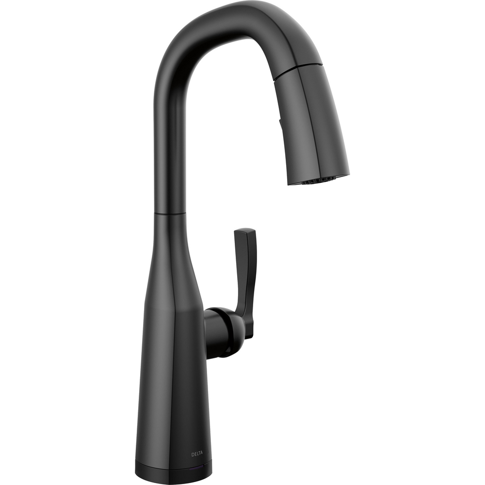 Delta 9976T-BL-DST Stryke Touch2O Pull-Down Bar Prep Faucet Matte Black