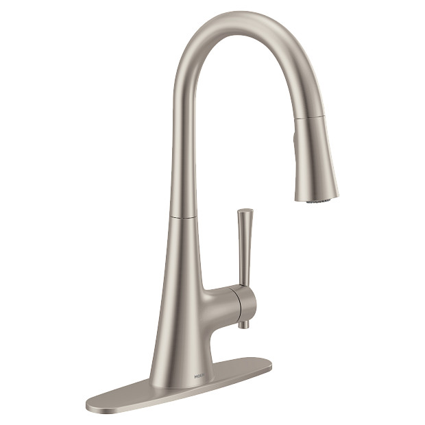 Moen 9126SRS Kurv Spot Resist Stainless One Handle High Arc Pulldown Kitchen Faucet