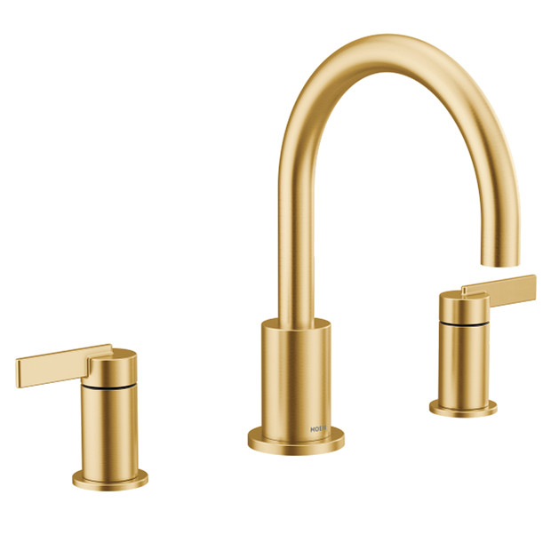 Moen T6223BG Cia Brushed Gold Two Handle Non Diverter Roman Tub Faucet