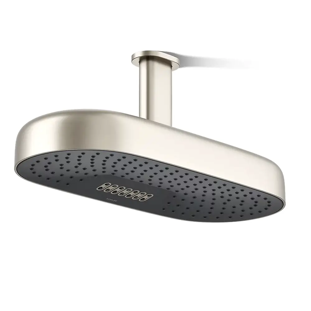 Kohler 26297-BN Statement Oblong 18" Two Function Rainhead Vibrant Brushed Nickel