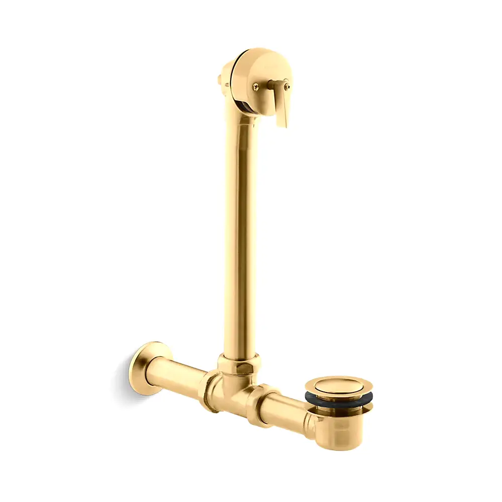 Kohler 7104-2MB Iron Works Exposed Bath Drain Vibrant Brushed Moderne Brass