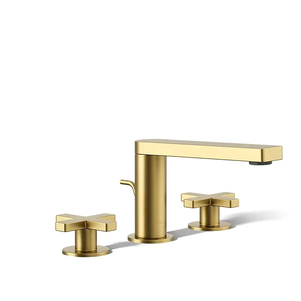 Kohler 73060-3-2MB Composed Widespread Lavatory Faucet Vibrant Brushed Moderne Brass